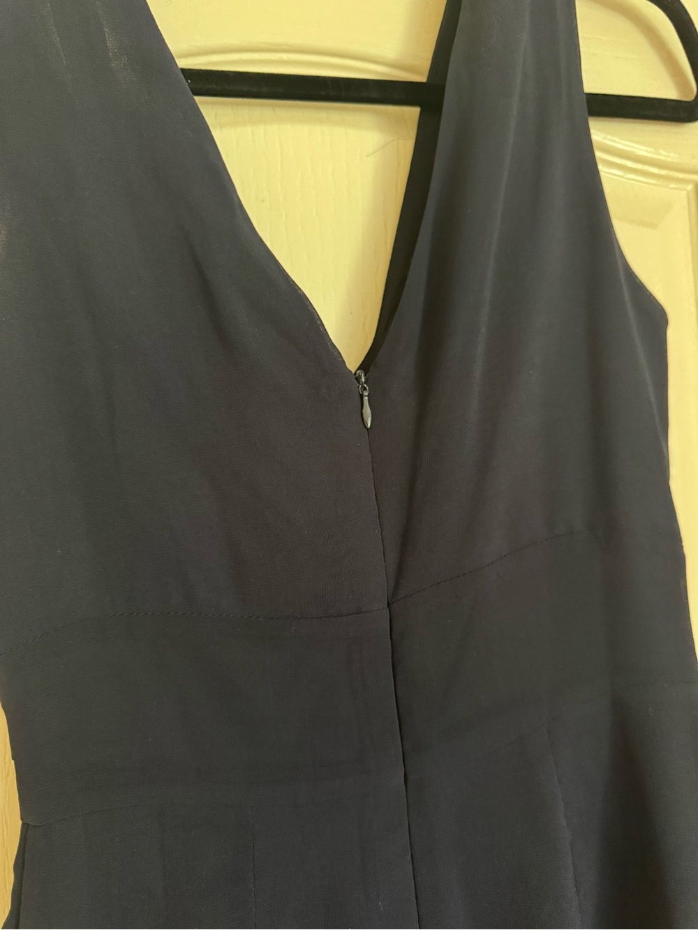 Forever 21 Navy Deep V Pleated Waist Mini Dress - Picture 5 of 6